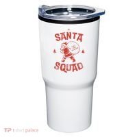 Santa Squad Dont Stop Believing Christmas Tumbler thumb 0