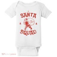 Santa Squad Dont Stop Believing Christmas Baby Bodysuit thumb 0