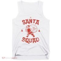 Santa Squad Dont Stop Believing Christmas Tank Top thumb 0