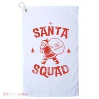 Santa Squad Dont Stop Believing Christmas Golf Towel thumb 0