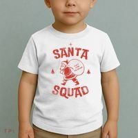 Santa Squad Dont Stop Believing Christmas Toddler T-Shirt thumb 2