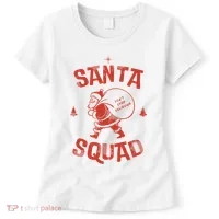 Santa Squad Dont Stop Believing Christmas Women's T-Shirt thumb 0