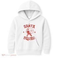 Santa Squad Dont Stop Believing Christmas Kids Hoodie thumb 0