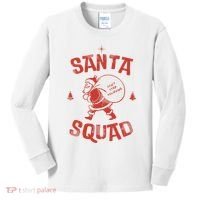 Santa Squad Dont Stop Believing Christmas Kids Long Sleeve Shirt thumb 0
