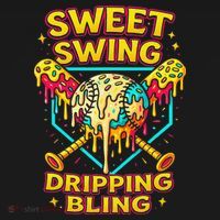 Sweet Swing Dripping Bling Baseball Apron thumb 3