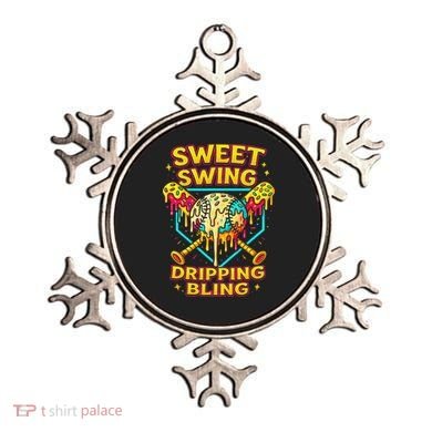 Sweet Swing Dripping Bling Baseball Ornament