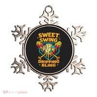 Sweet Swing Dripping Bling Baseball Ornament thumb 0