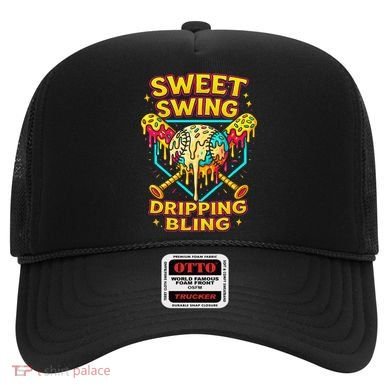 Sweet Swing Dripping Bling Baseball Hat