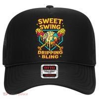 Sweet Swing Dripping Bling Baseball Hat thumb 0