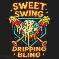 Sweet Swing Dripping Bling Baseball Hat thumb 2