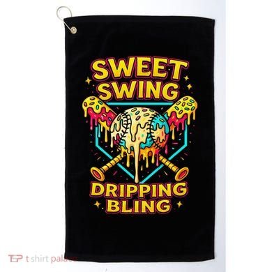 Sweet Swing Dripping Bling Baseball Golf Towel