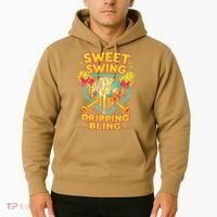 Sweet Swing Dripping Bling Baseball Hoodie thumb 2