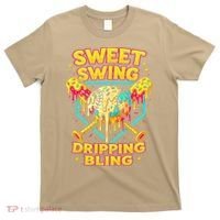 Sweet Swing Dripping Bling Baseball T-Shirt thumb 0