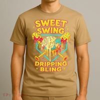 Sweet Swing Dripping Bling Baseball T-Shirt thumb 3