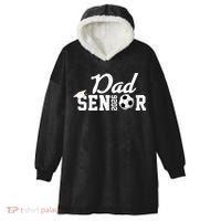 Senior Soccer Dad 2026 Class Of 26 Grad Hooded Wearable Blanket thumb 0