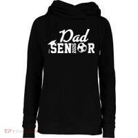 Senior Soccer Dad 2026 Class Of 26 Grad Womens Funnel Neck Pullover Hood thumb 0
