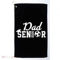 Senior Soccer Dad 2026 Class Of 26 Grad Golf Towel thumb 0