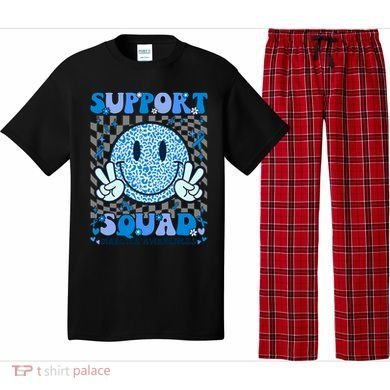 Support Squad Diabetes Awareness Blue Smile T1d Type 1 Pajama Set