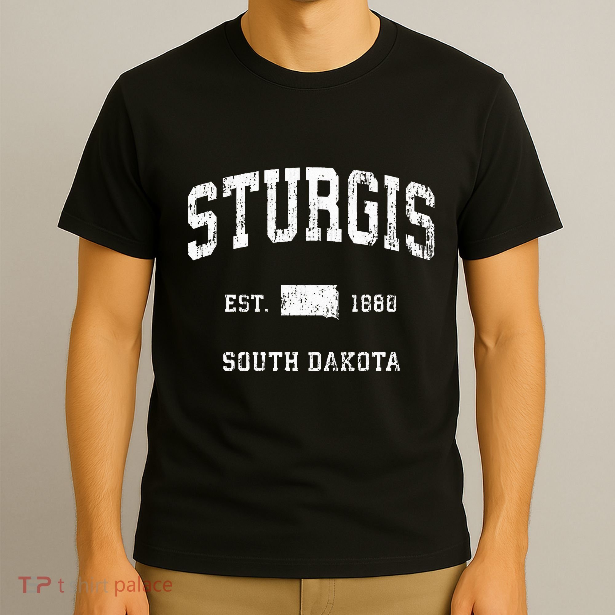 Sturgis South Dakota Sd Vintage Athletic T-Shirt