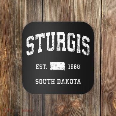 Sturgis South Dakota Sd Vintage Athletic Coaster