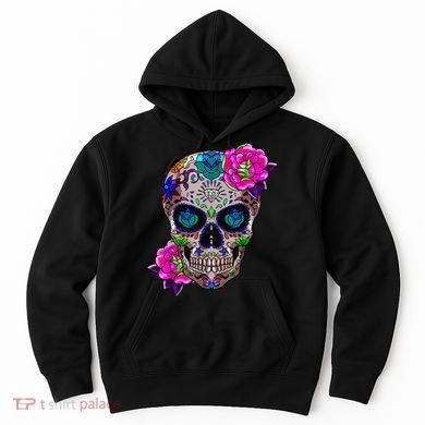 Sugar Skull Day Of The Dead Cool Bone Head Skulls Gift Idea Hoodie