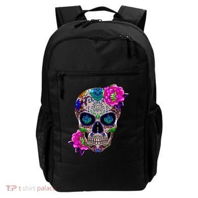 Sugar Skull Day Of The Dead Cool Bone Head Skulls Gift Idea Backpack
