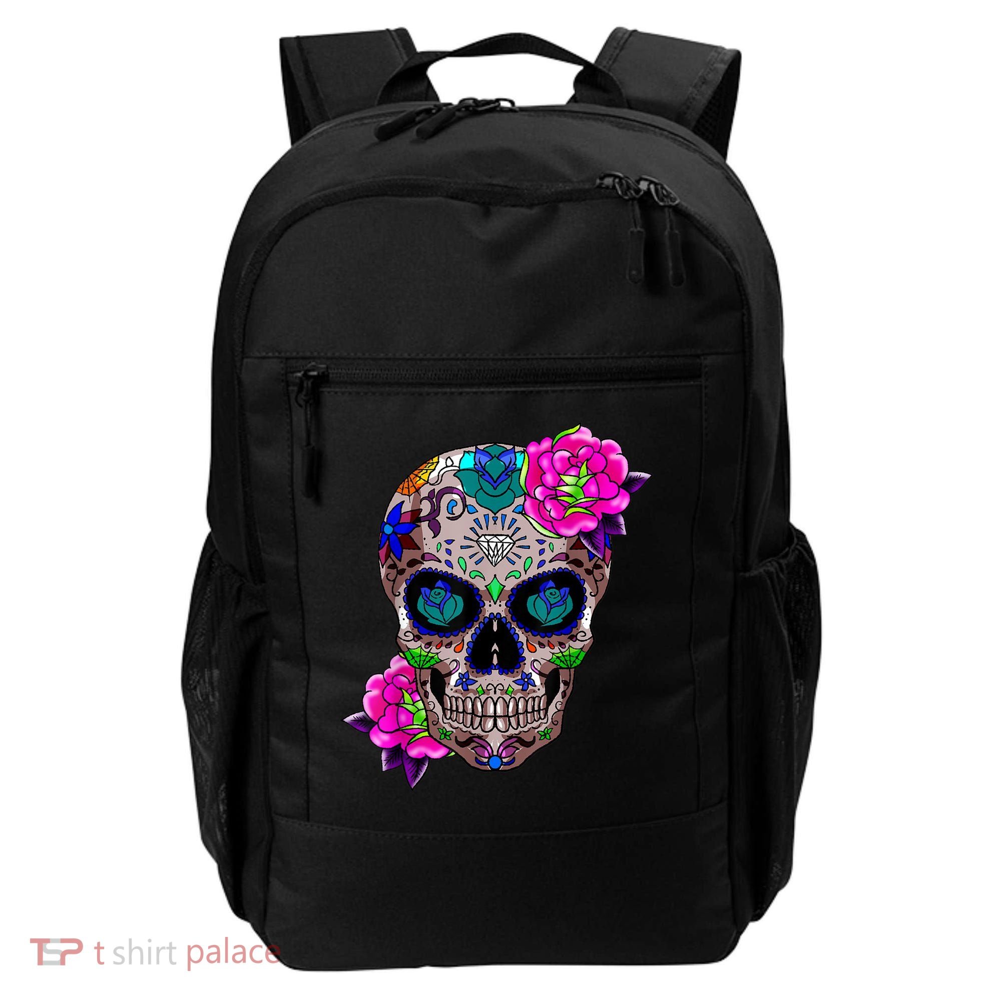 Sugar Skull Day Of The Dead Cool Bone Head Skulls Gift Idea Backpack