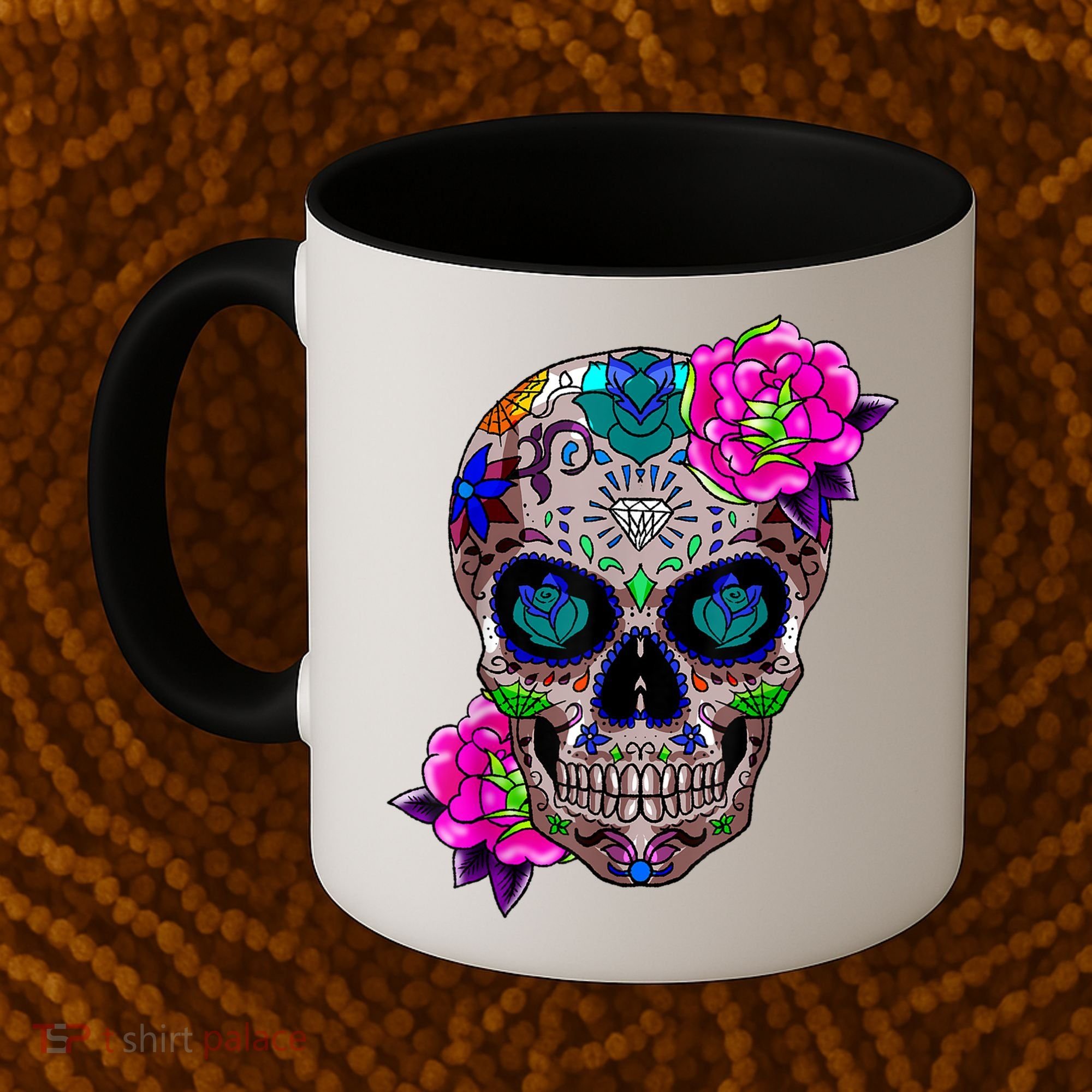 Sugar Skull Day Of The Dead Cool Bone Head Skulls Gift Idea Coffee Mug