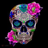 Sugar Skull Day Of The Dead Cool Bone Head Skulls Gift Idea Coffee Mug thumb 5