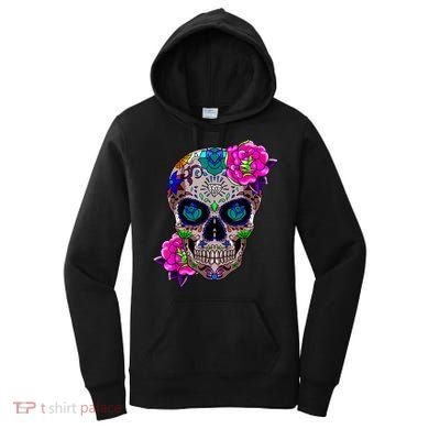 Sugar Skull Day Of The Dead Cool Bone Head Skulls Gift Idea Women's Hoodie