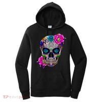 Sugar Skull Day Of The Dead Cool Bone Head Skulls Gift Idea Women's Hoodie thumb 0