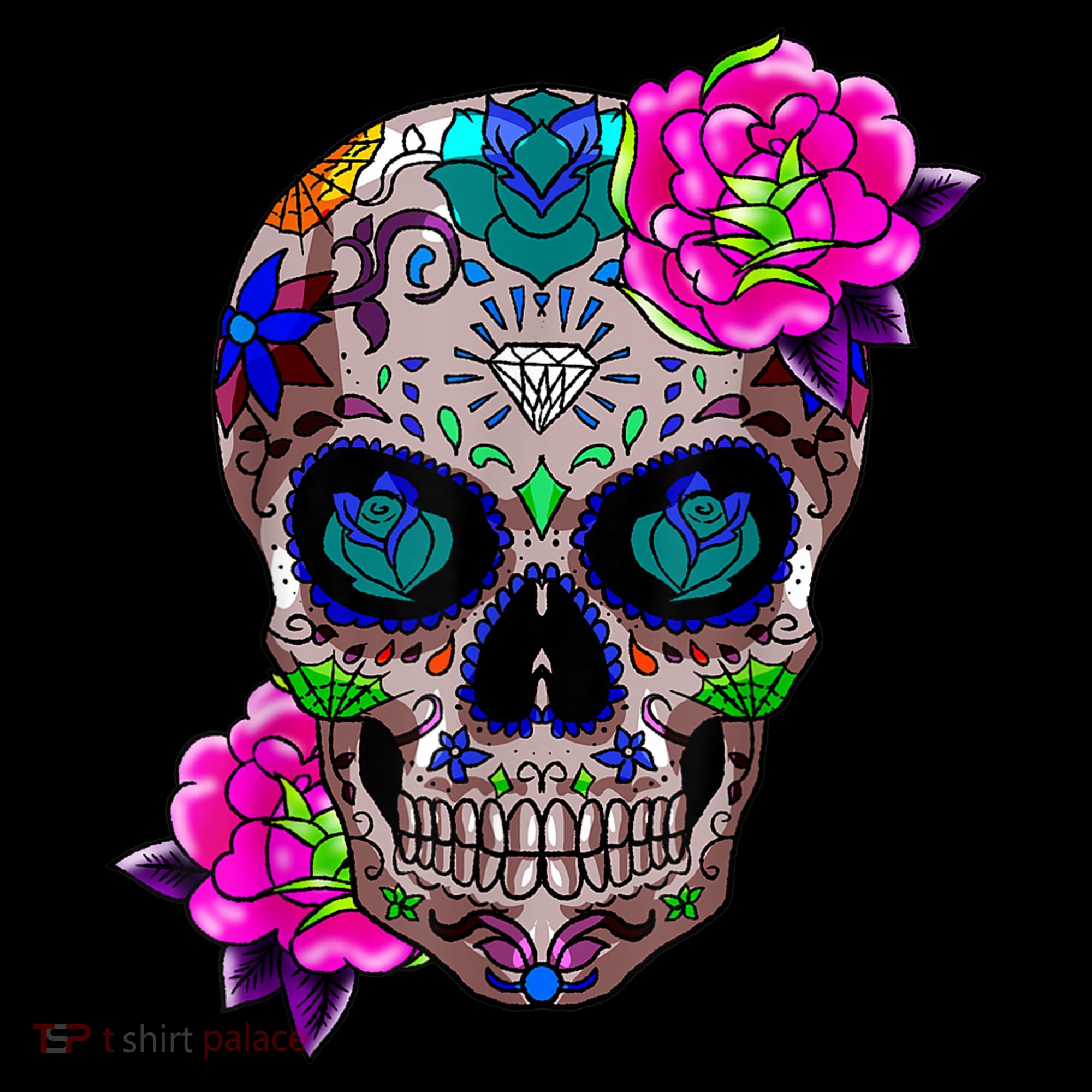 Sugar Skull Day Of The Dead Cool Bone Head Skulls Gift Idea Women's Hoodie