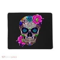 Sugar Skull Day Of The Dead Cool Bone Head Skulls Gift Idea Mousepad thumb 0