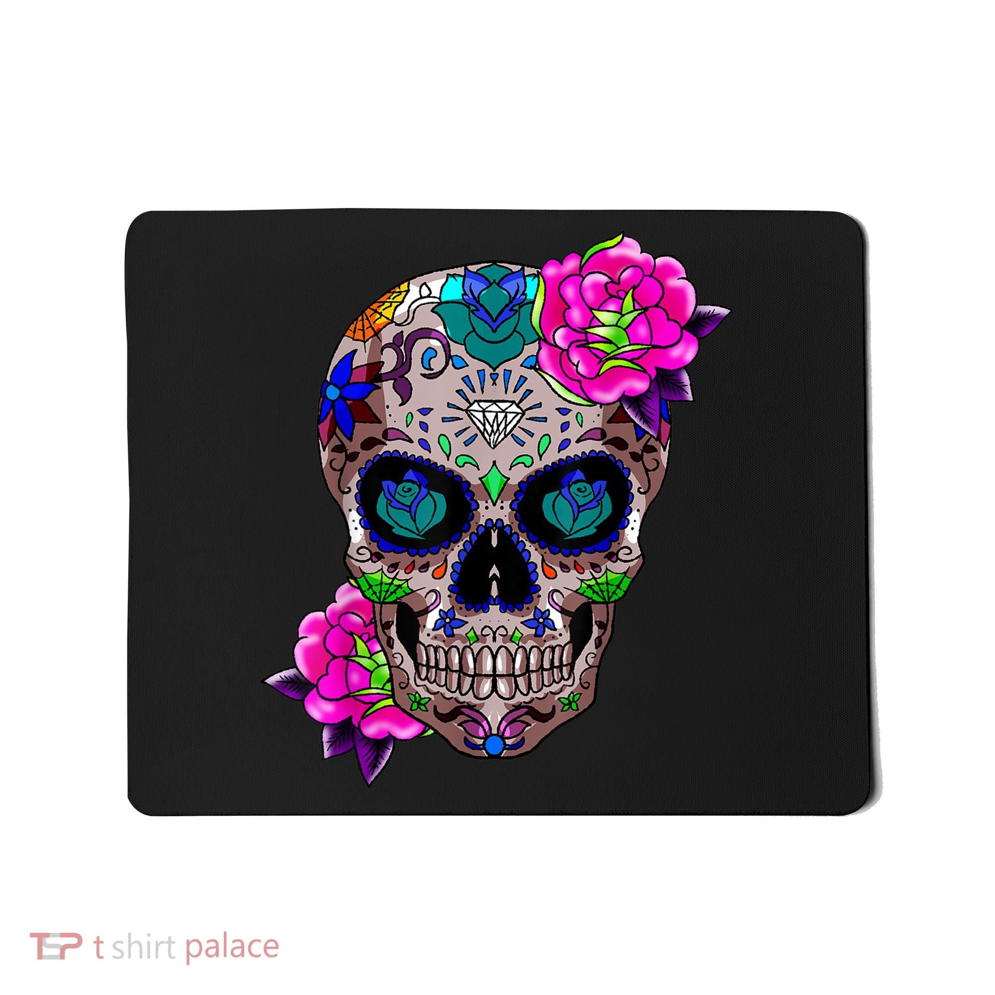 Sugar Skull Day Of The Dead Cool Bone Head Skulls Gift Idea Mousepad