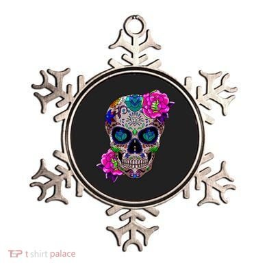 Sugar Skull Day Of The Dead Cool Bone Head Skulls Gift Idea Ornament