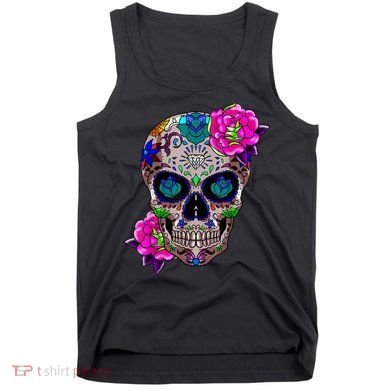 Sugar Skull Day Of The Dead Cool Bone Head Skulls Gift Idea Tank Top