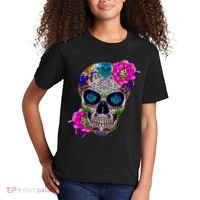 Sugar Skull Day Of The Dead Cool Bone Head Skulls Gift Idea Kids T-Shirt thumb 2
