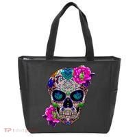 Sugar Skull Day Of The Dead Cool Bone Head Skulls Gift Idea Tote Bag thumb 0