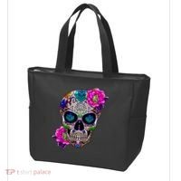 Sugar Skull Day Of The Dead Cool Bone Head Skulls Gift Idea Tote Bag thumb 3