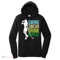 Swing Swear Drink Repeat Love Golf Women's Hoodie thumb 0
