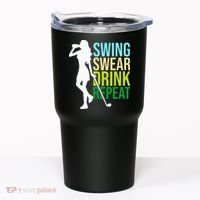 Swing Swear Drink Repeat Love Golf Tumbler thumb 0