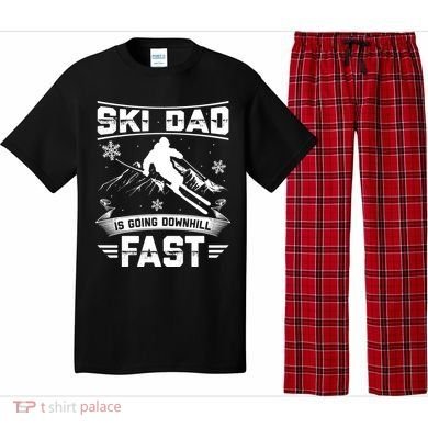 Skiing Ski Dad Is Going Downhill Fast Skiers Gift Pajama Set