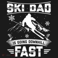 Skiing Ski Dad Is Going Downhill Fast Skiers Gift Pajama Set thumb 2