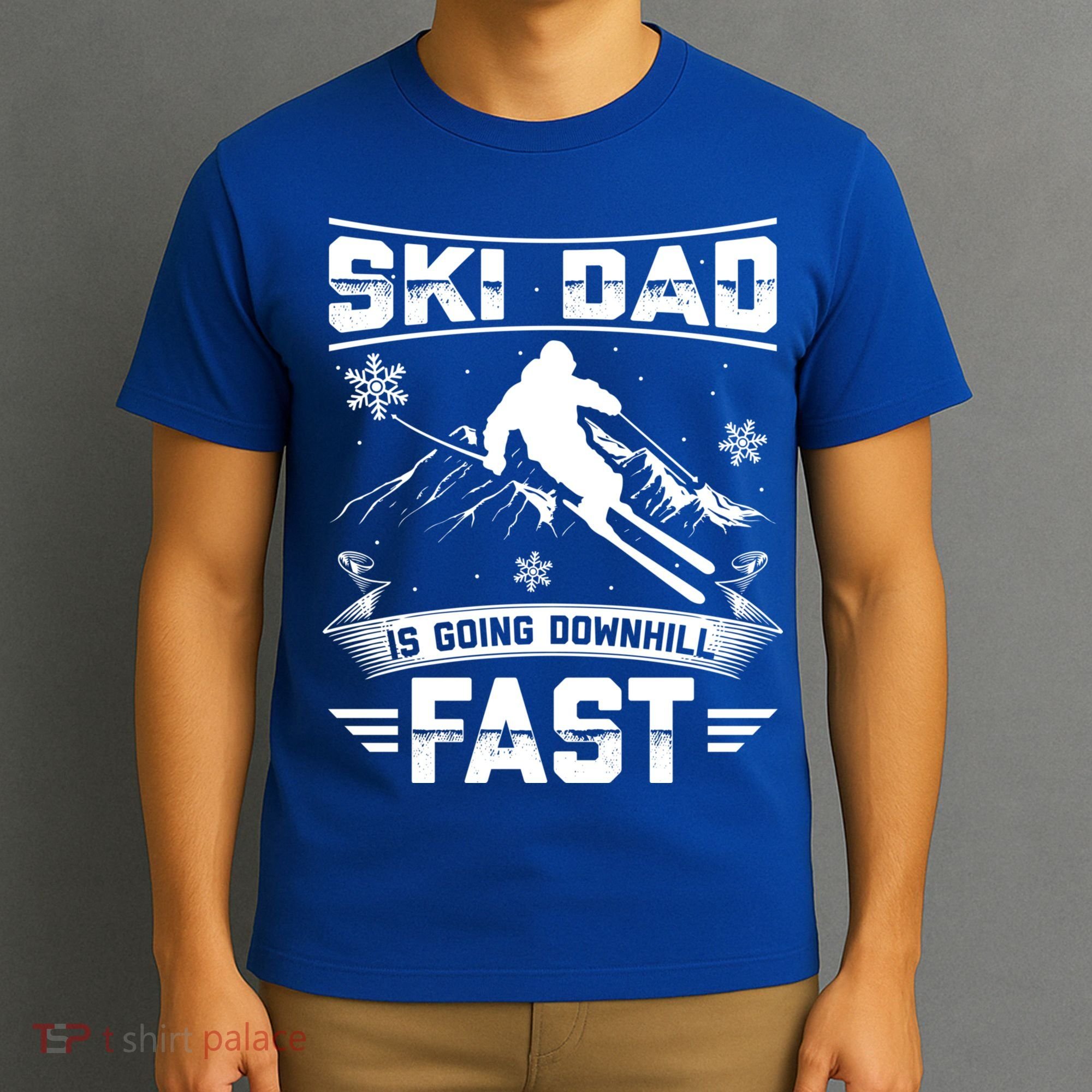 Skiing Ski Dad Is Going Downhill Fast Skiers Gift T-Shirt