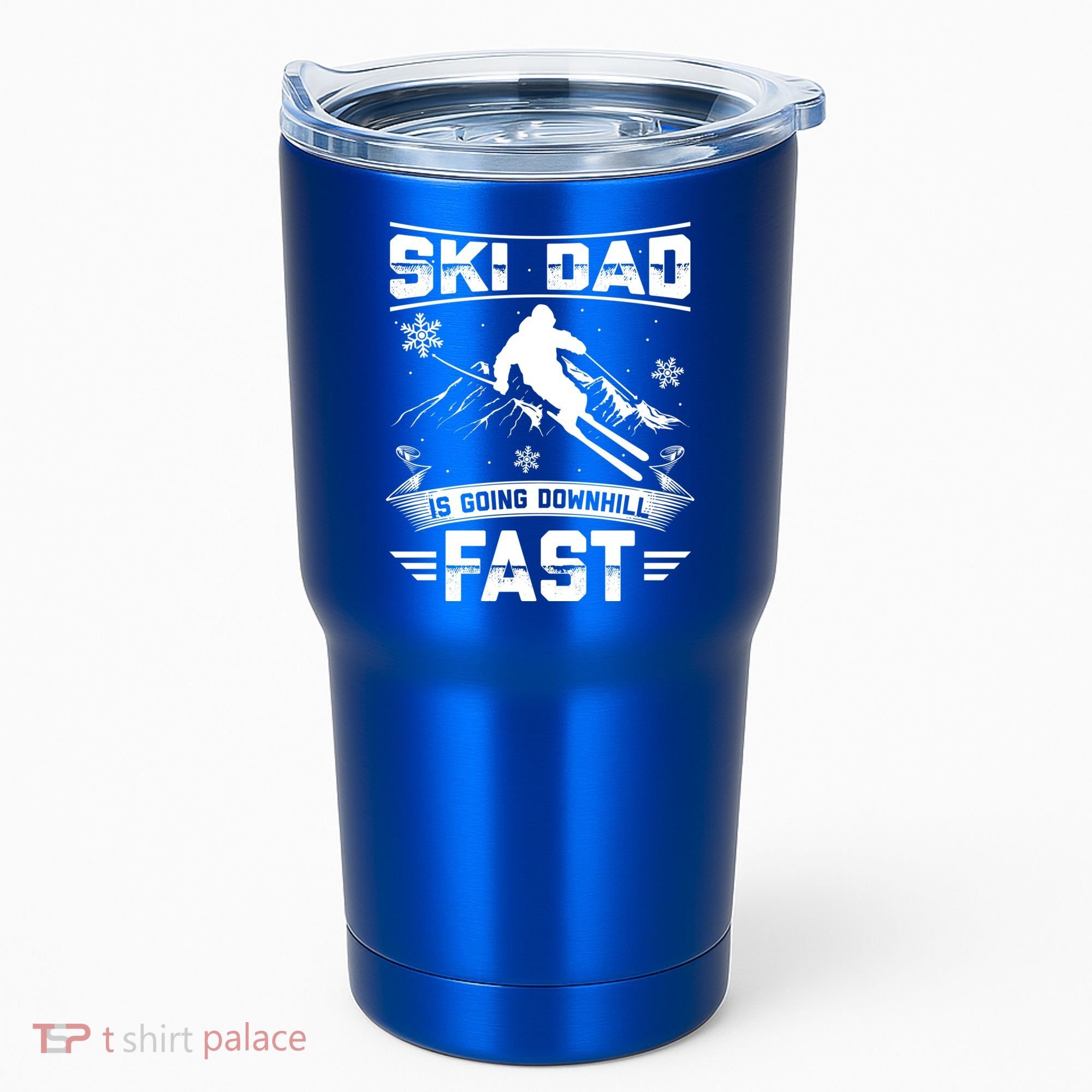 Skiing Ski Dad Is Going Downhill Fast Skiers Gift Tumbler