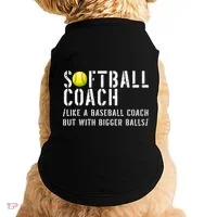 Softball Softball Dad Softball Coach Doggie Tank thumb 0