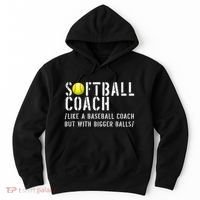 Softball Softball Dad Softball Coach Hoodie thumb 0