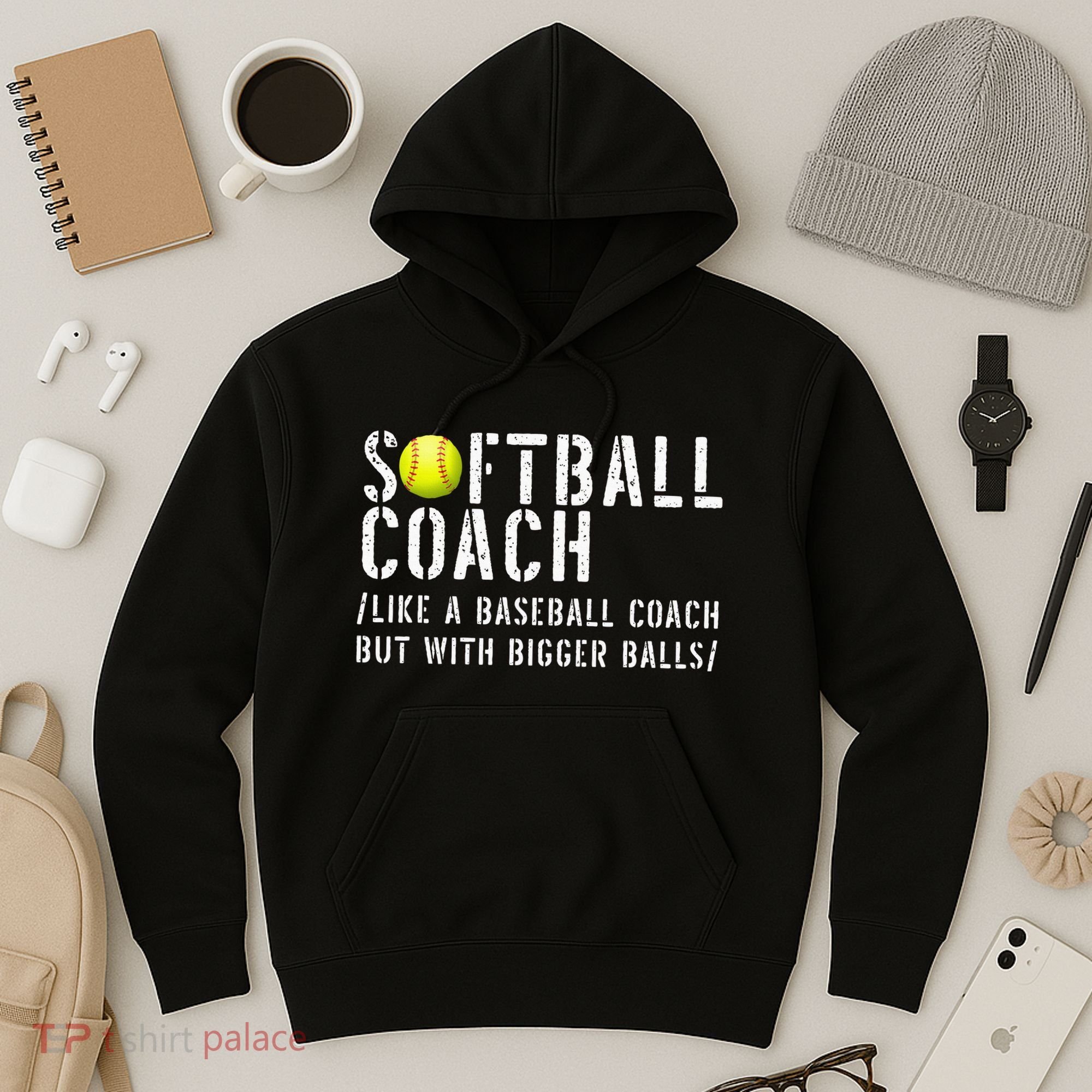 Softball Softball Dad Softball Coach Hoodie