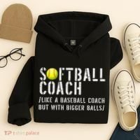 Softball Softball Dad Softball Coach Hoodie thumb 4