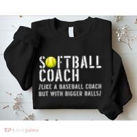 Softball Softball Dad Softball Coach Sweatshirt thumb 2